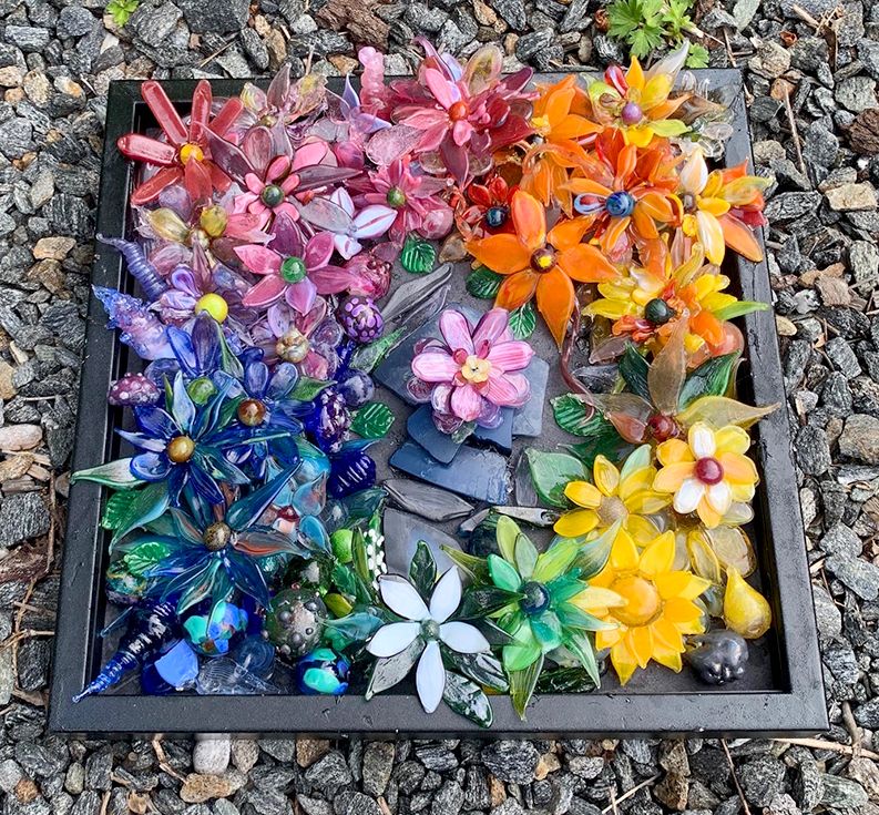 Flame Flowers with Assorted Mushrooms